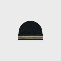 initial beanie in cotton