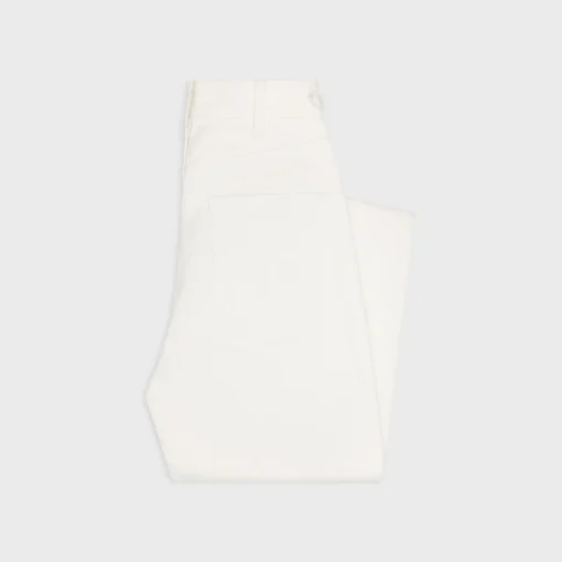 Jane flared jeans in optic white wash denim