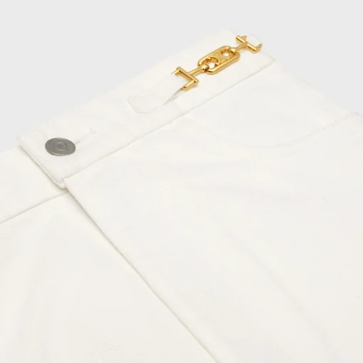 Jane flared jeans in optic white wash denim