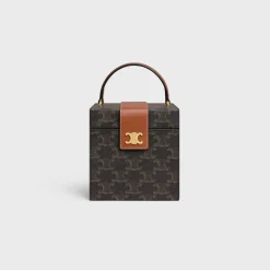 JEWELRY BOX IN TRIOMPHE CANVAS AND CALFSKIN