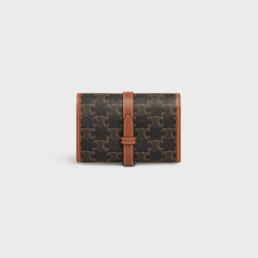 JEWELRY POUCH IN TRIOMPHE CANVAS AND CALFSKIN