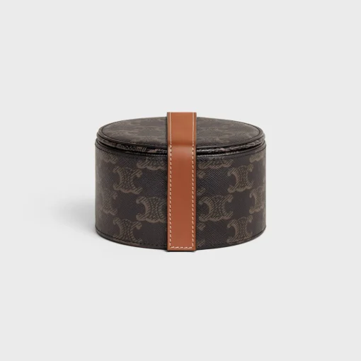 JEWELS Case in Triomphe Canvas and Calfskin