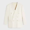Jude jacket in lightweight striped wool