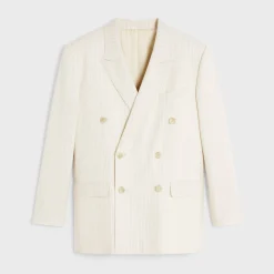Jude jacket in lightweight striped wool