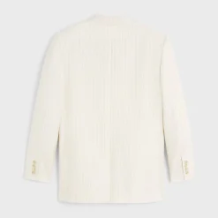 Jude jacket in lightweight striped wool