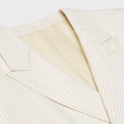 Jude jacket in lightweight striped wool