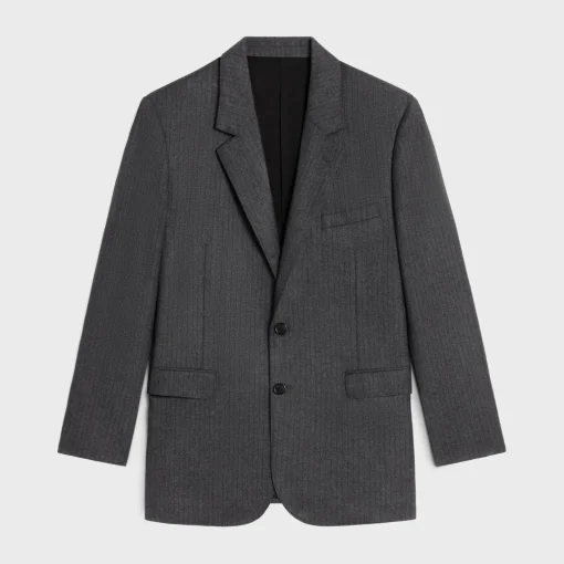 jude jacket in wool and cashmere flannel