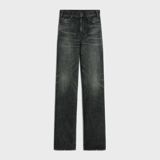 kitty jeans in black ice rinse wash denim