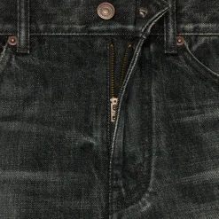 kitty jeans in black ice rinse wash denim
