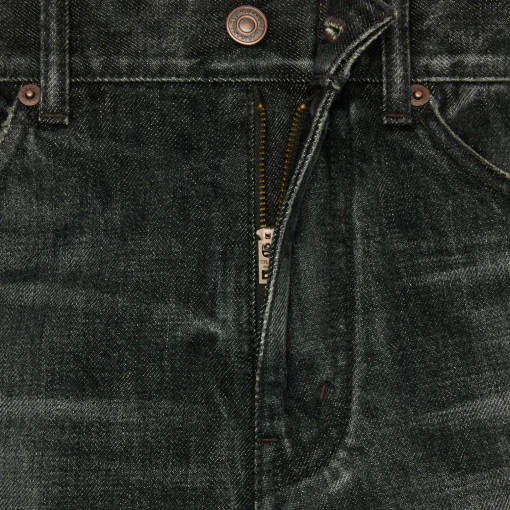 kitty jeans in black ice rinse wash denim