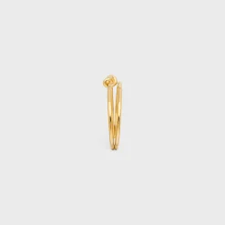 Knot Double Cuff in Brass with Gold Finish