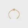 Knot Extra-Thin Bracelet in Brass with Gold finish