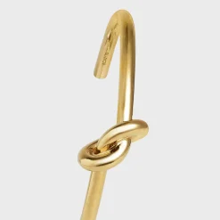 Knot Extra-Thin Bracelet in Brass with Gold finish