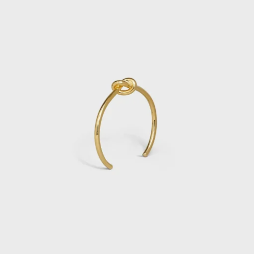 Knot Extra-Thin Bracelet in Brass with Gold finish