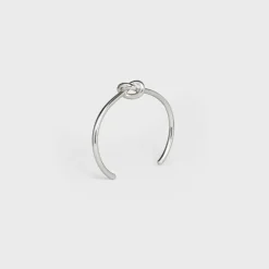 Knot Extra-Thin Bracelet in Brass with Rhodium finish