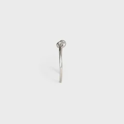 Knot Extra-Thin Bracelet in Brass with Rhodium finish