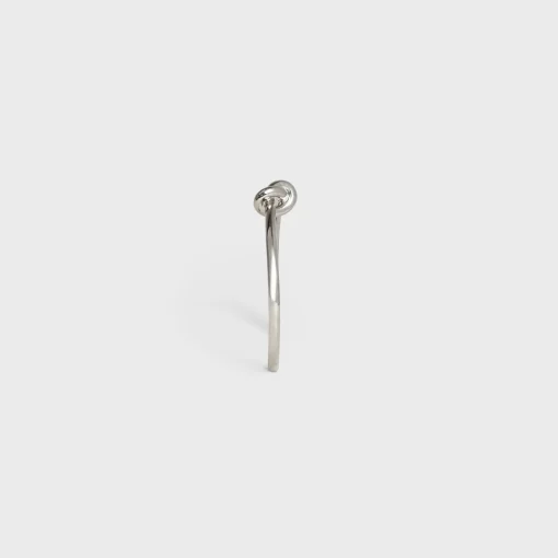 Knot Extra-Thin Bracelet in Brass with Rhodium finish