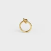 Knot Ring in Brass with Gold finish