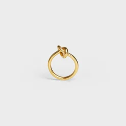 Knot Ring in Brass with Gold finish