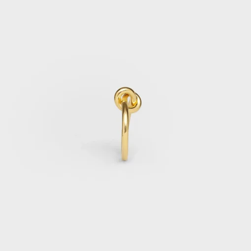 Knot Ring in Brass with Gold finish