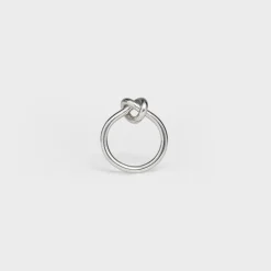 Knot Ring in Brass with Rhodium finish