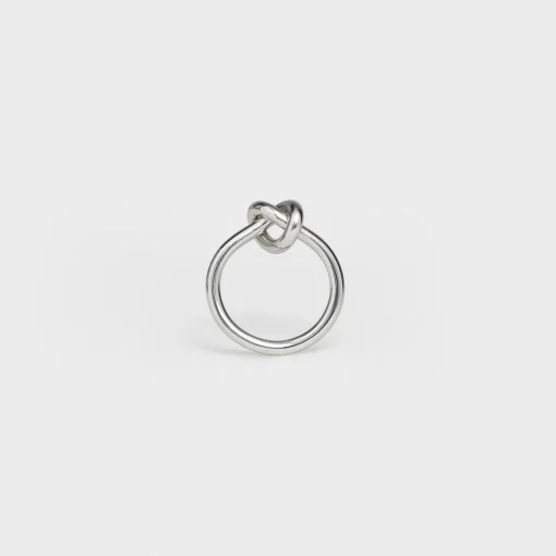 Knot Ring in Brass with Rhodium finish