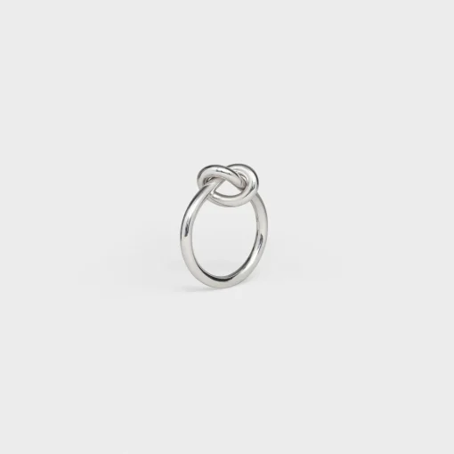 Knot Ring in Brass with Rhodium finish