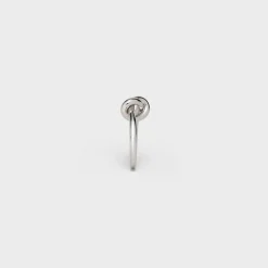 Knot Ring in Brass with Rhodium finish