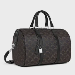 LARGE BOSTON in Triomphe Canvas & calfskin