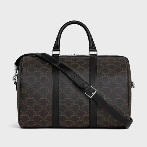 LARGE BOSTON in Triomphe Canvas & calfskin