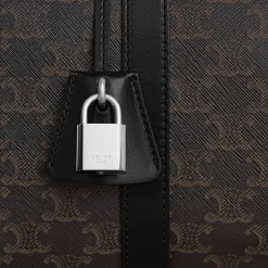 LARGE BOSTON in Triomphe Canvas & calfskin