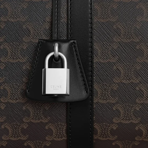 LARGE BOSTON in Triomphe Canvas & calfskin
