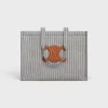 Large Cabas Thais in STRIPED TEXTILE