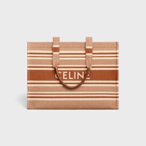 Large Cabas Thais in STRIPED TEXTILE WITH CELINE