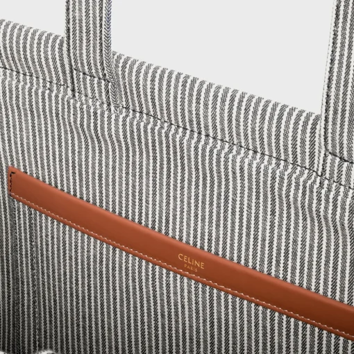 Large Cabas Thais in STRIPED TEXTILE