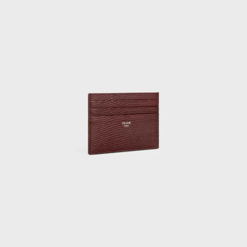 LARGE CARD HOLDER in LIZARD EMBOSSED CALFSKIN