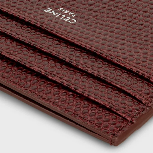 LARGE CARD HOLDER in LIZARD EMBOSSED CALFSKIN