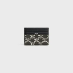LARGE CARD HOLDER in Triomphe canvas two-tone and calfskin