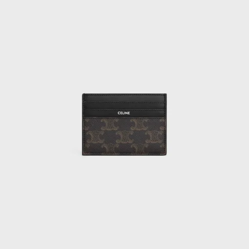 LARGE CARD HOLDER in TRIOMPHE CANVAS AND CALFSKIN