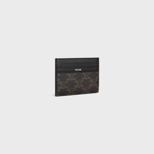 LARGE CARD HOLDER in TRIOMPHE CANVAS AND CALFSKIN