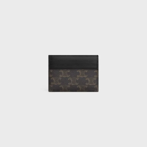LARGE CARD HOLDER in TRIOMPHE CANVAS AND CALFSKIN