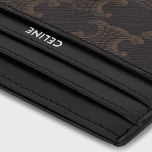 LARGE CARD HOLDER in TRIOMPHE CANVAS AND CALFSKIN