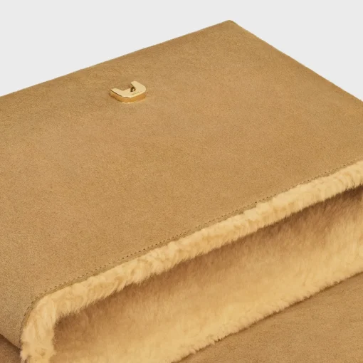 LARGE CELINE VICTOIRE BAG in SUEDE CALFSKIN AND SHEARLING