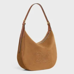 LARGE HELOÏSE CUIR TRIOMPHE BAG in SUEDE CALFSKIN