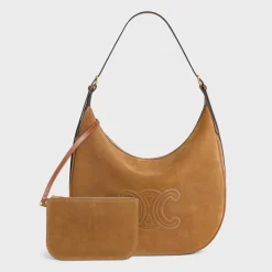 LARGE HELOÏSE CUIR TRIOMPHE BAG in SUEDE CALFSKIN