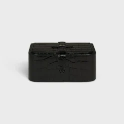 large jewels case in crocodile