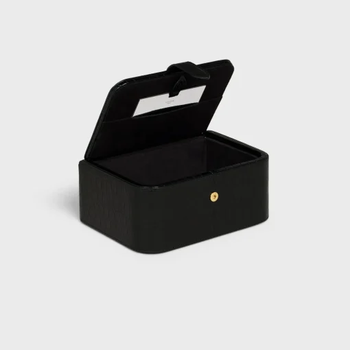 large jewels case in crocodile