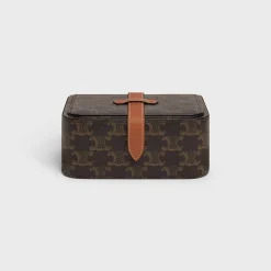 Large Jewels Case in Triomphe Canvas and Calfskin