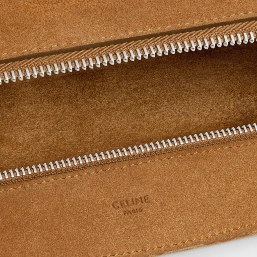 Large Strap Romy in SUEDE CALFSKIN WITH TRIOMPHE ALL OVER