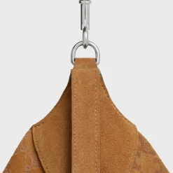Large Strap Romy in SUEDE CALFSKIN WITH TRIOMPHE ALL OVER